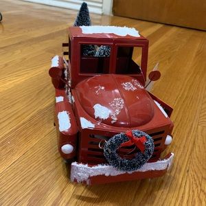 Happy Holiday Light up Red truck